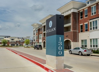 The Julian at South Pointe entrance sign