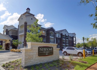 Newsome Homes front entrance sign